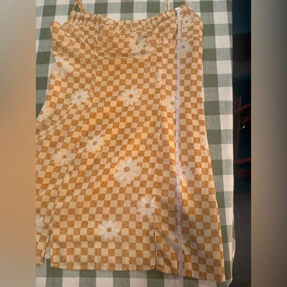 Urban Outfitters Lumi Daisy Check Print Dress - Picture 8 of 11